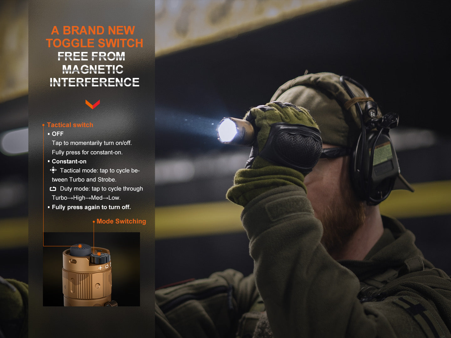 Fenix TK20R UE Tactical Flashlight | 2800 Lumens | FlexiSensa | 4 Colors
