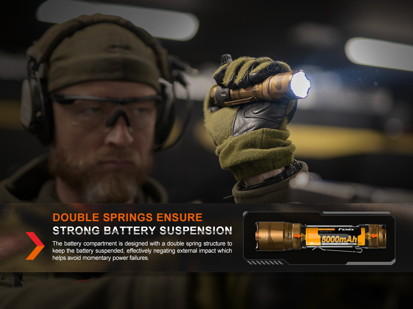 Fenix TK20R UE Tactical Flashlight | 2800 Lumens | FlexiSensa | 4 Colors