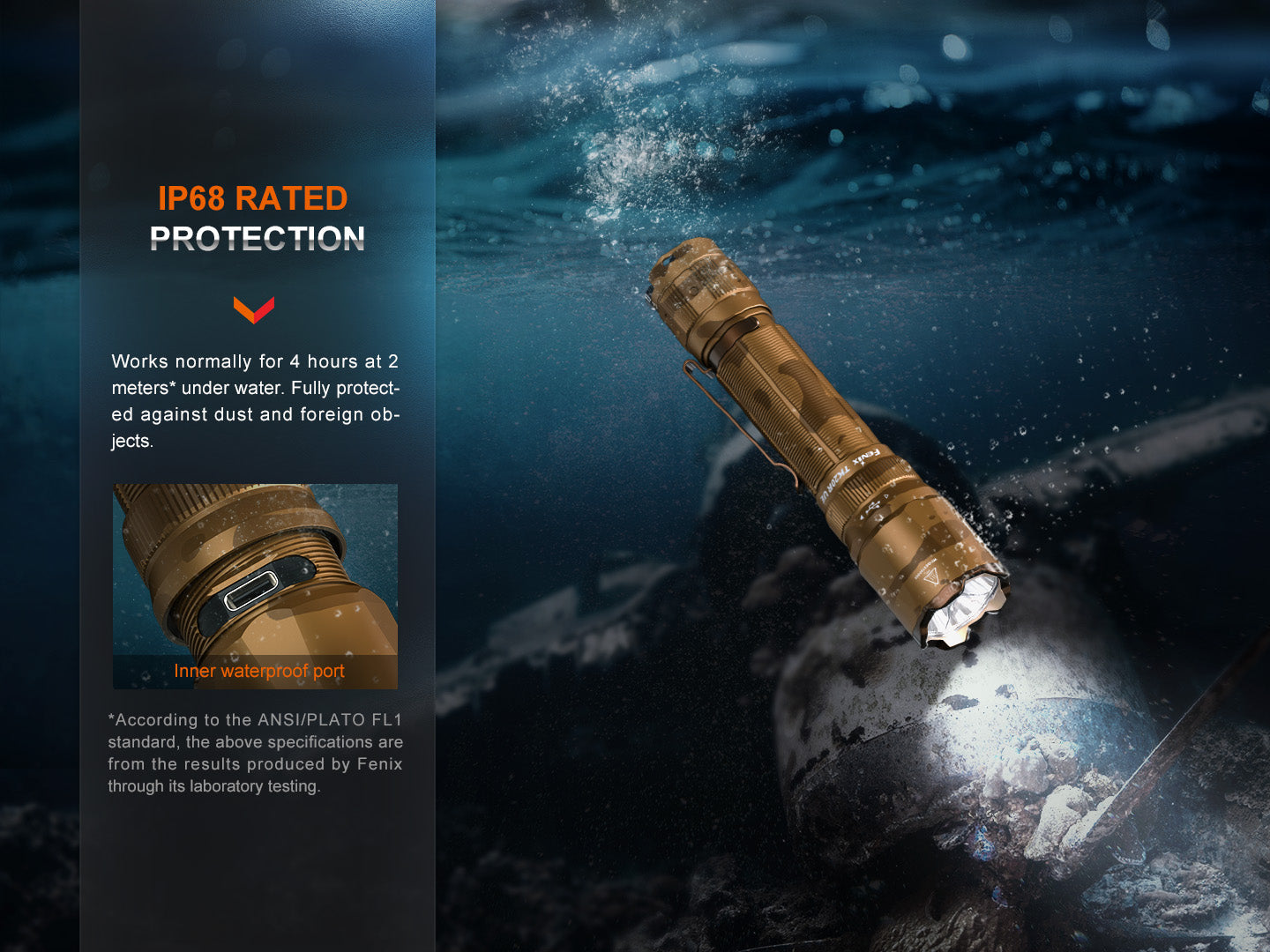 Fenix TK20R UE Tactical Flashlight | 2800 Lumens | FlexiSensa | 4 Colors