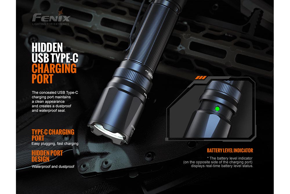 Fenix TK20R V2.0 Rechargeable Flashlight | 3000 Lumens | 1558 ft | IP68 | USB-C