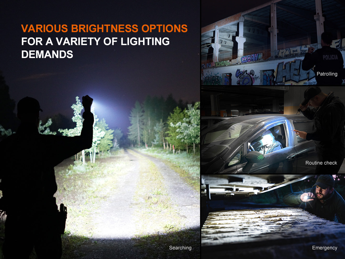 Fenix TK22R Rechargeable Tactical & Duty Flashlight | 3200 Lumens | Flexi-Sensa | IP68