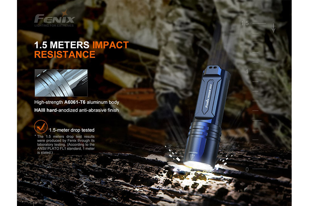 Fenix TK35UE V2.0 Tactical Flashlight | 5000 Lumens | 1300 ft | Tactical & Duty Modes