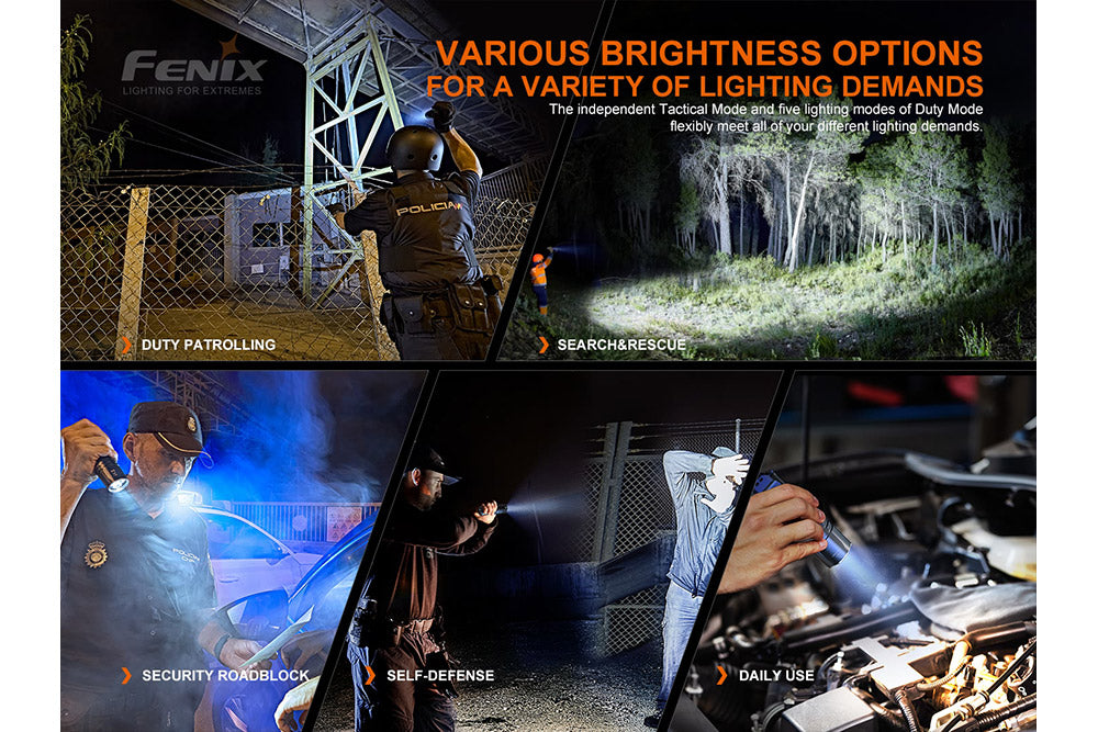 Fenix TK35UE V2.0 Tactical Flashlight | 5000 Lumens | 1300 ft | Tactical & Duty Modes