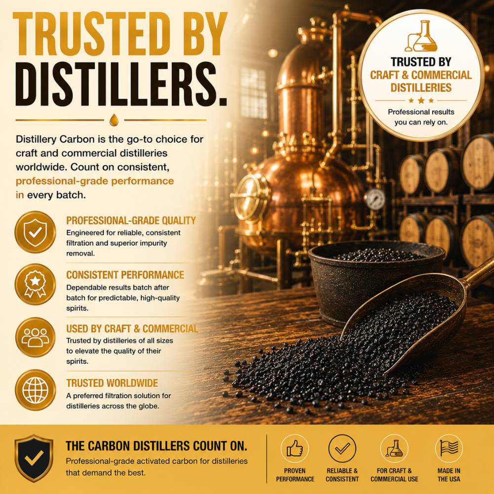 Granular Activated Carbon for Distilleries and Spirits