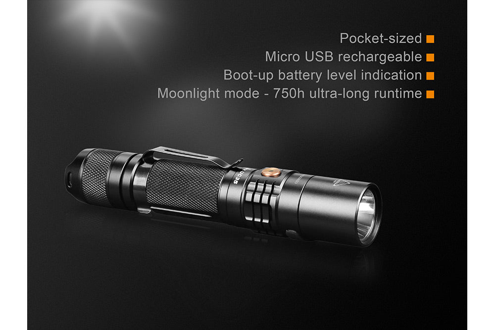 Fenix UC35 V2.0 Rechargeable EDC Flashlight | 1000 Lumens | 872 ft | CREE XP-L HI V3