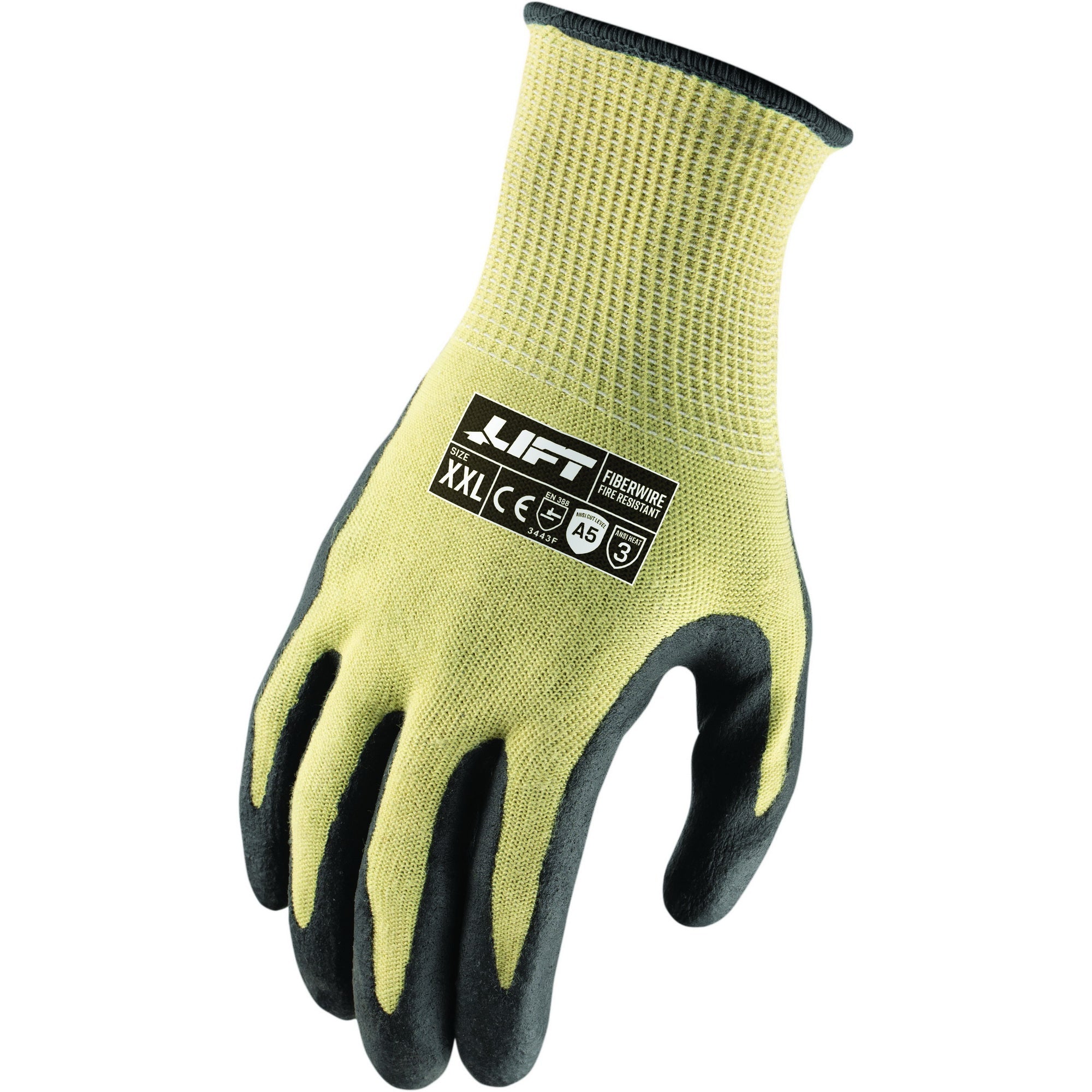 LIFT Safety FiberWire FR A5 Neoprene Palm Glove | Cut & Fire Resistant | ANSI A3