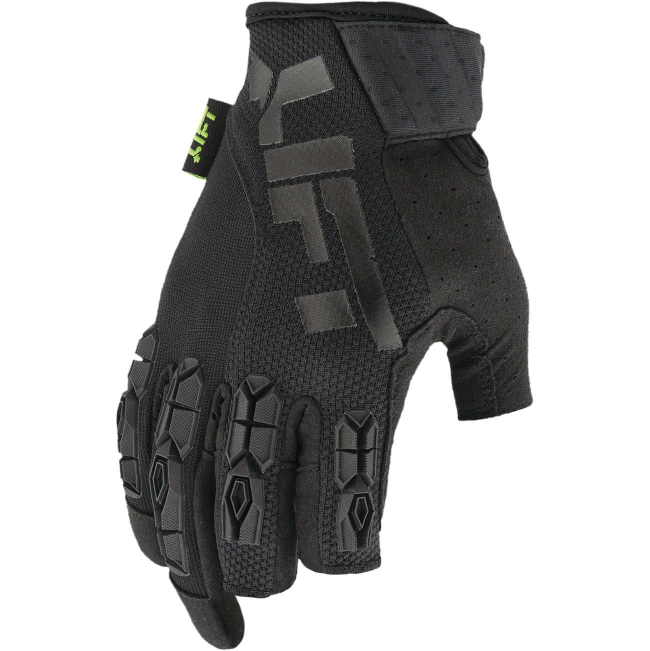 LIFT Safety FRAMED Semi-Fingerless Work Glove | Black
