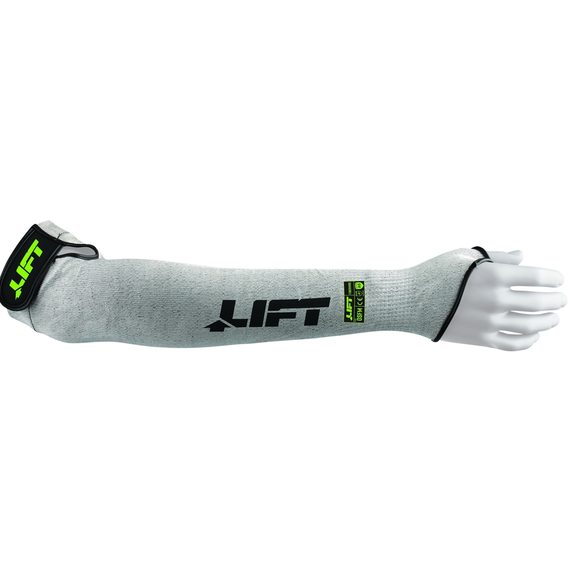 LIFT Safety FiberWire A5 Cut Resistant Sleeve | 18" | Sold in Pairs