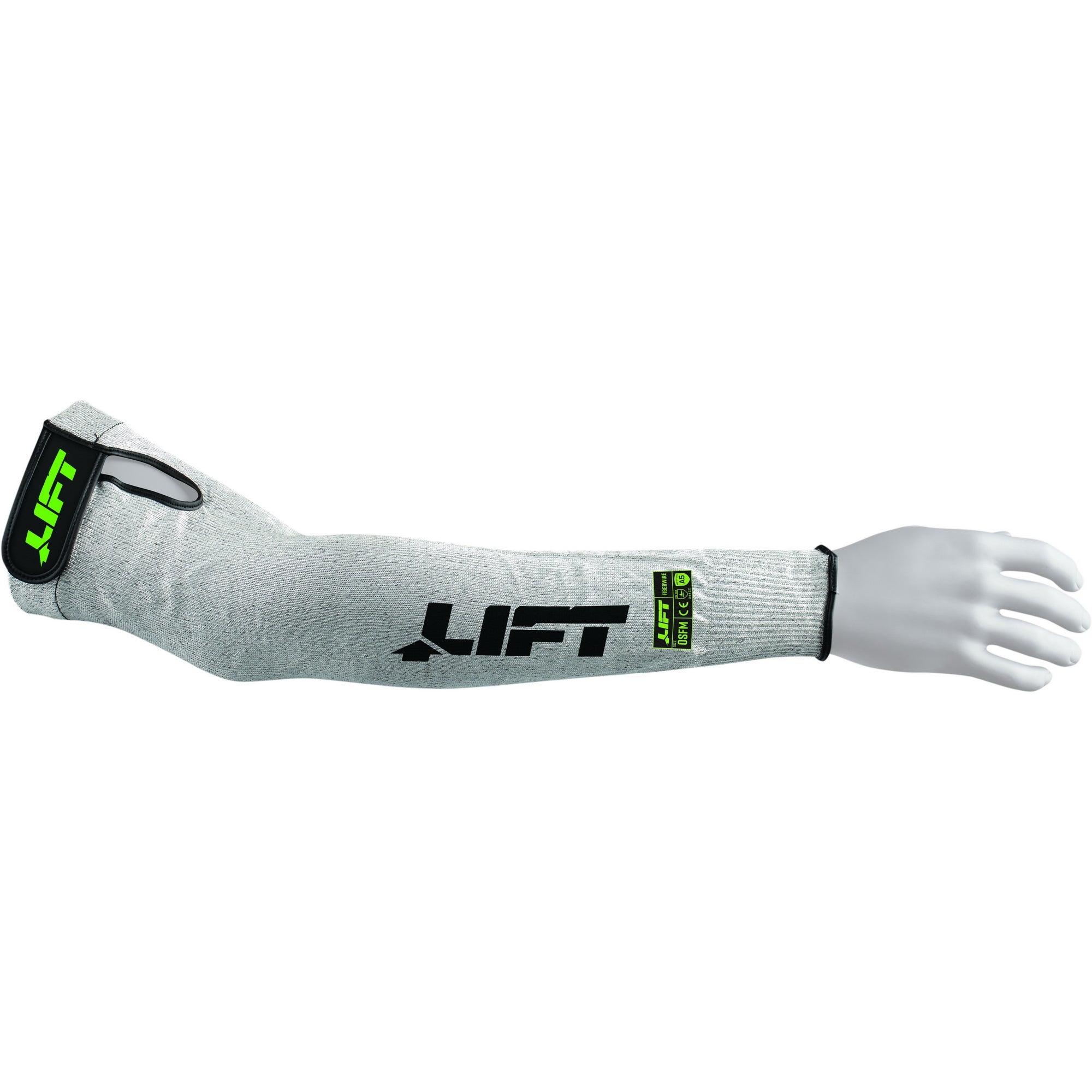 LIFT Safety FiberWire A5 Shorty Cut Resistant Sleeve | 16" | Sold in Pairs