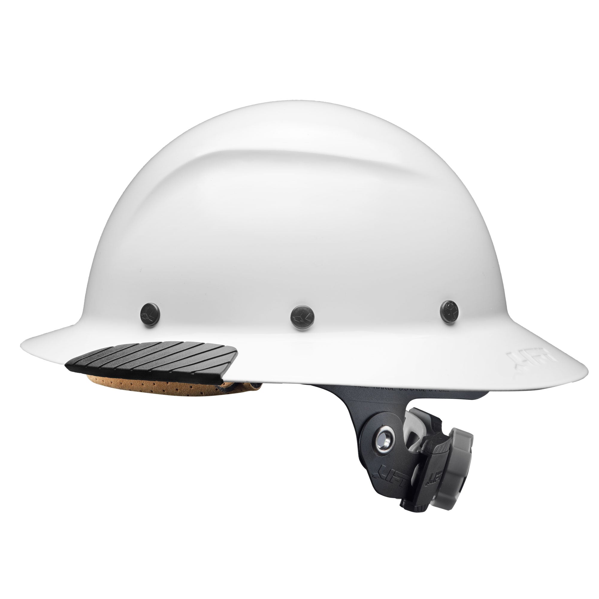 LIFT Safety DAX Carbon Fiber White Full Brim Hard Hat | ANSI Type I Class C | EN 397