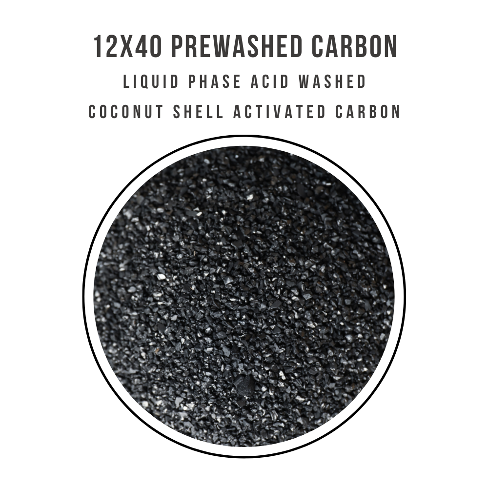 12x40 Liquid Phase Coconut Shell Prewashed Activated Carbon.