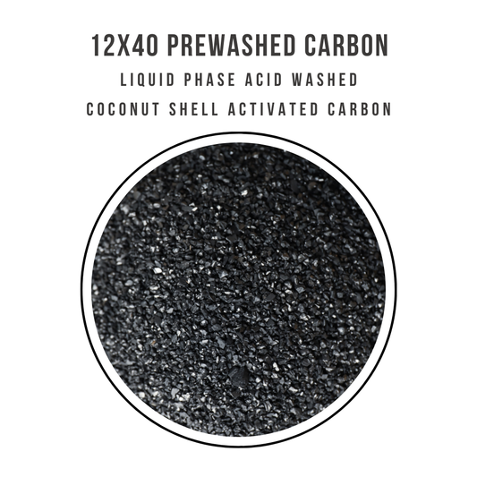 12x40 Liquid Phase Coconut Shell Prewashed Activated Carbon.