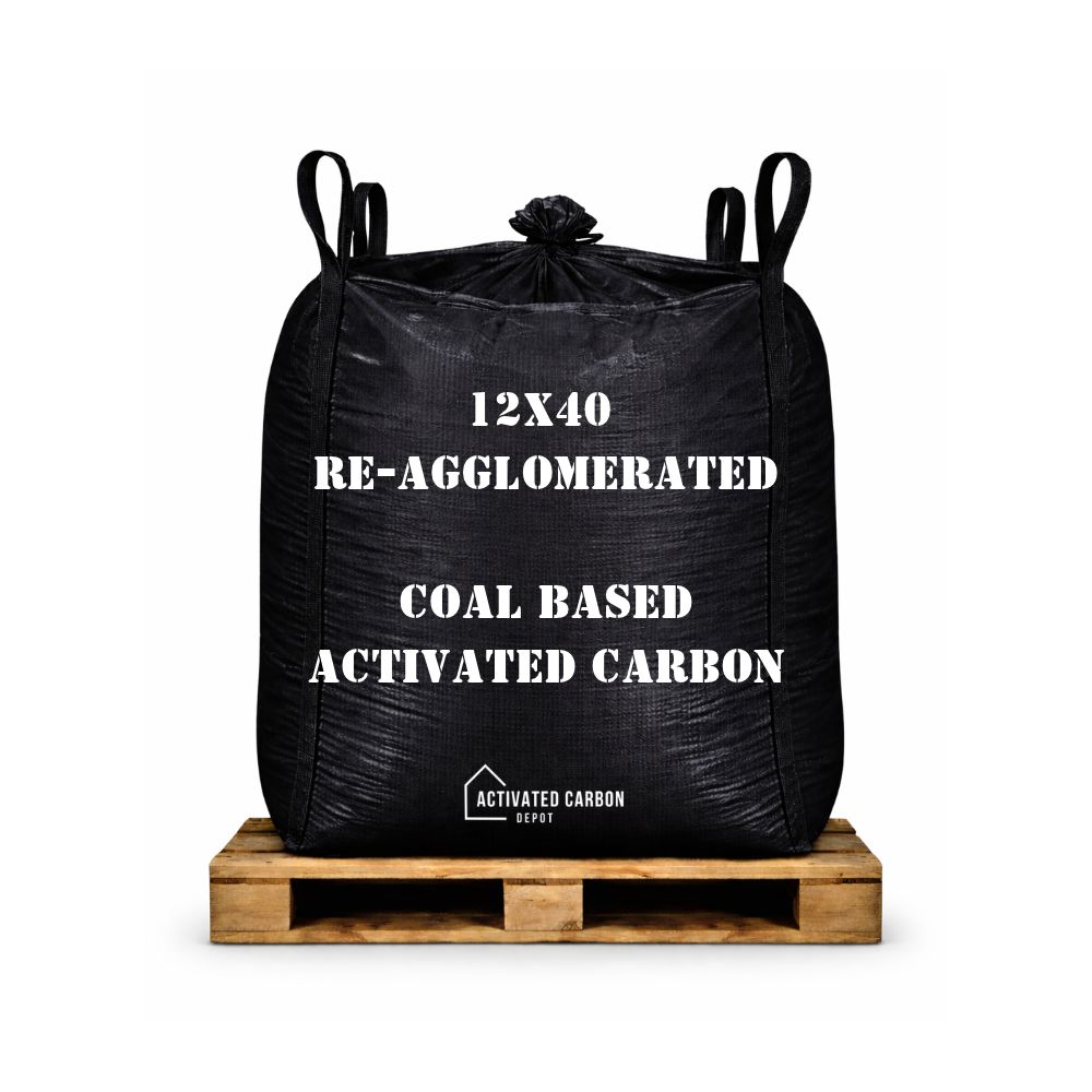 12x40 Re-Agglomerated Coal Based Activated Carbon Super Sack & Pallet Options - 1100lbs