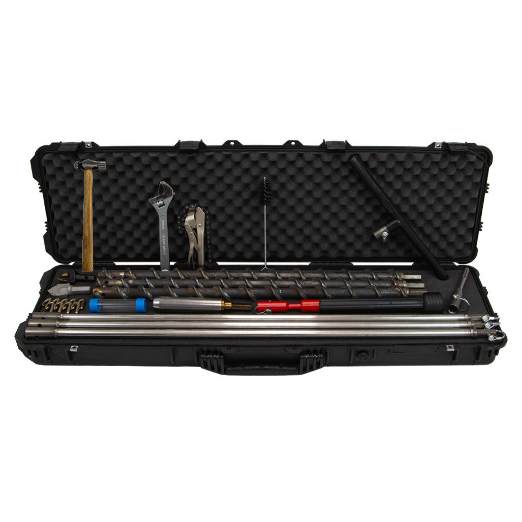 AMS 2 Flighted Auger Kit w/ No Drill, Hex QP | AMS Soil Sampling Equipment