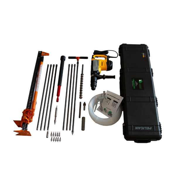 AMS GVP Kit w/ Dedicated Tips & Retract-A-Tip w/ DeWalt 120V 2 SDS Max Combination Hammer Drill - D25773K | AMS Soil Sampling Equipment