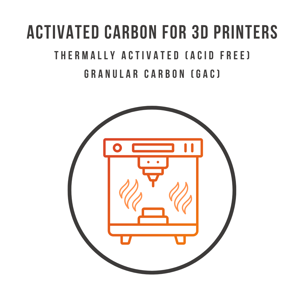 Activated Carbon for 3D Printers (Thermally Activated - Acid Free).