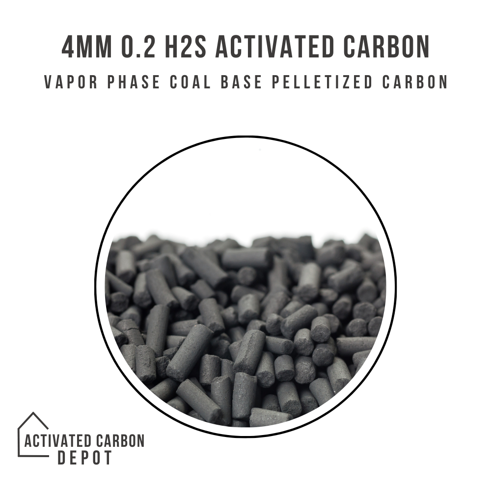 4mm 0.2 h2S Activated Carbon