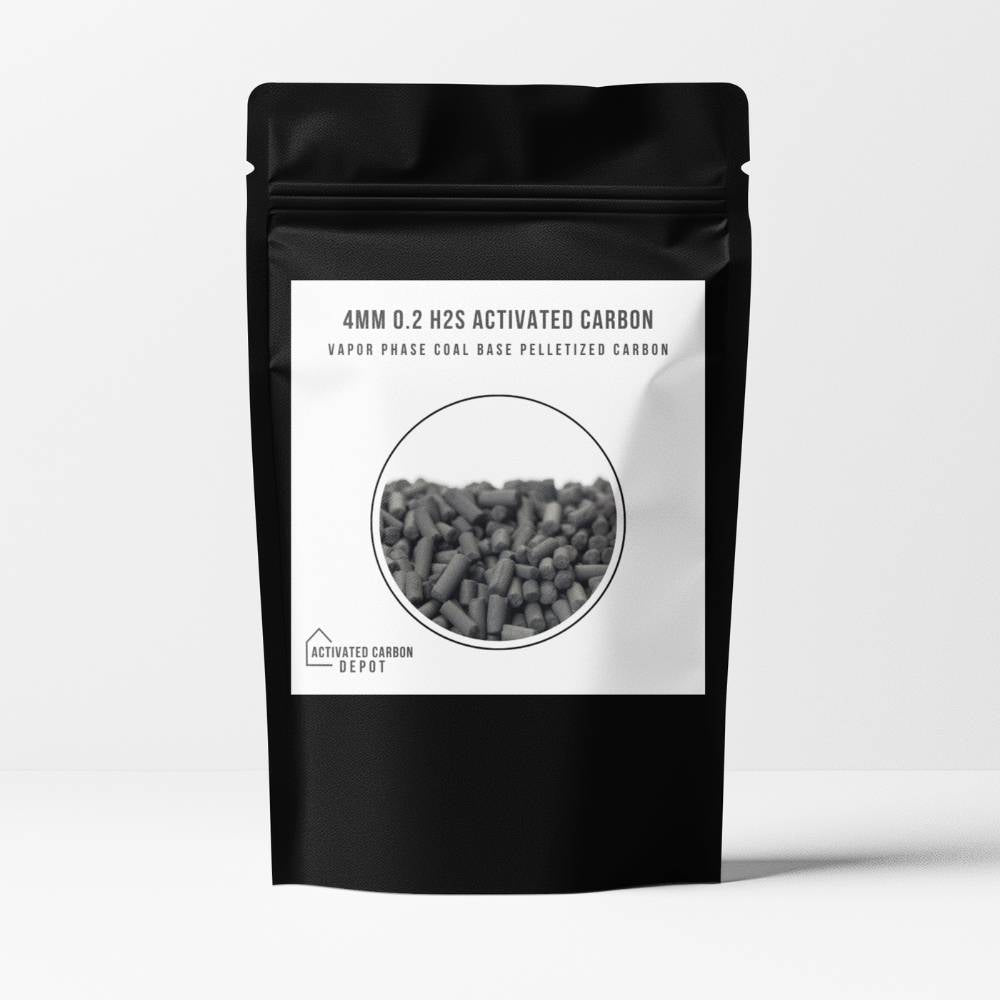 4mm Pellet Activated Carbon – 0.2% H₂S Vapor Phase Media (Coal-Based)