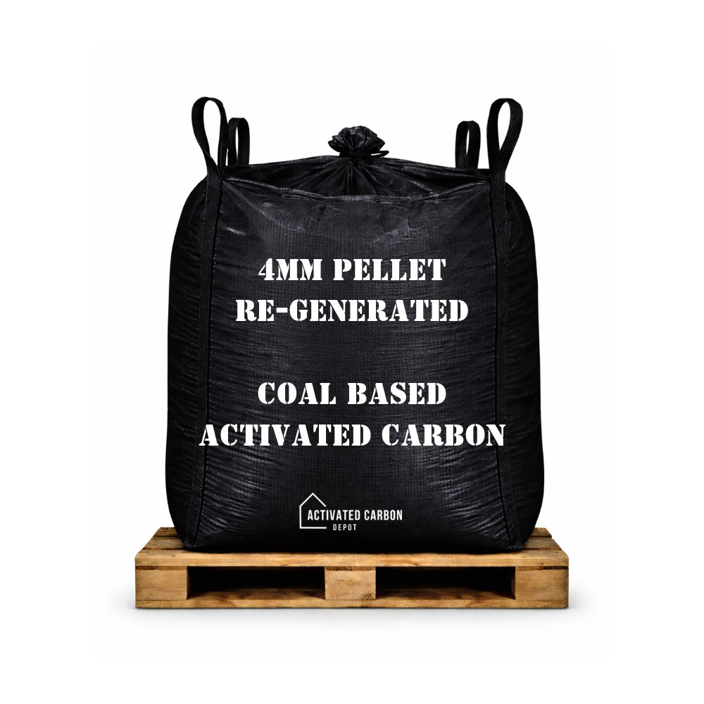 4mm Re-Generated Coal Based Activated Carbon Pellets Super Sack & Pallet Options - 1100lbs