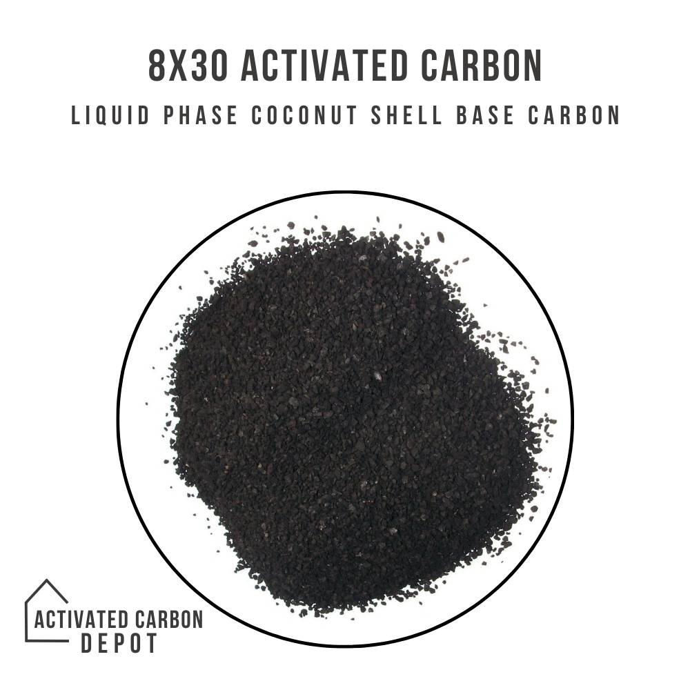 8x30 Liquid Phase Granular Coconut Shell Activated Carbon