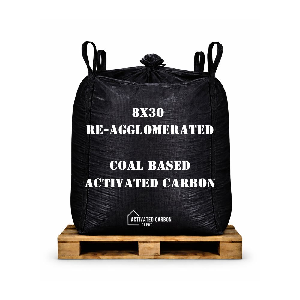 8x30 Re-Agglomerated Coal Based Activated Carbon Super Sack & Pallet Options - 1100lbs