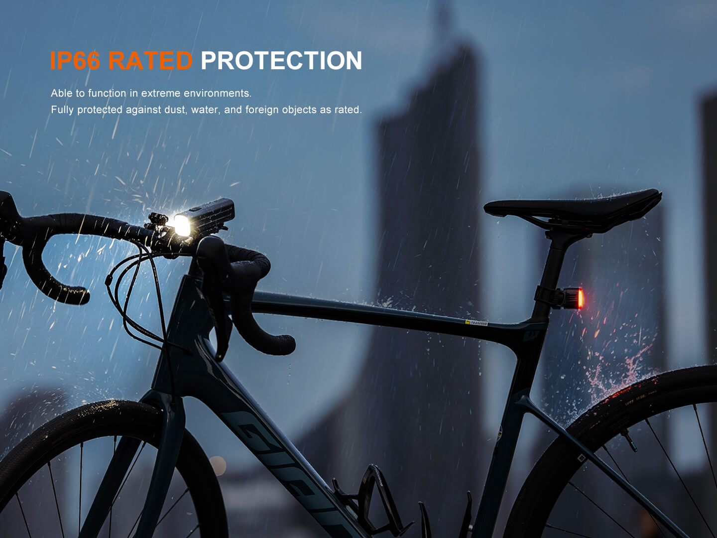 Fenix BC28R Smart Head & Tail Bike Light Combo | 2500 Lumens | Smart-Sync | IP66 | USB-C