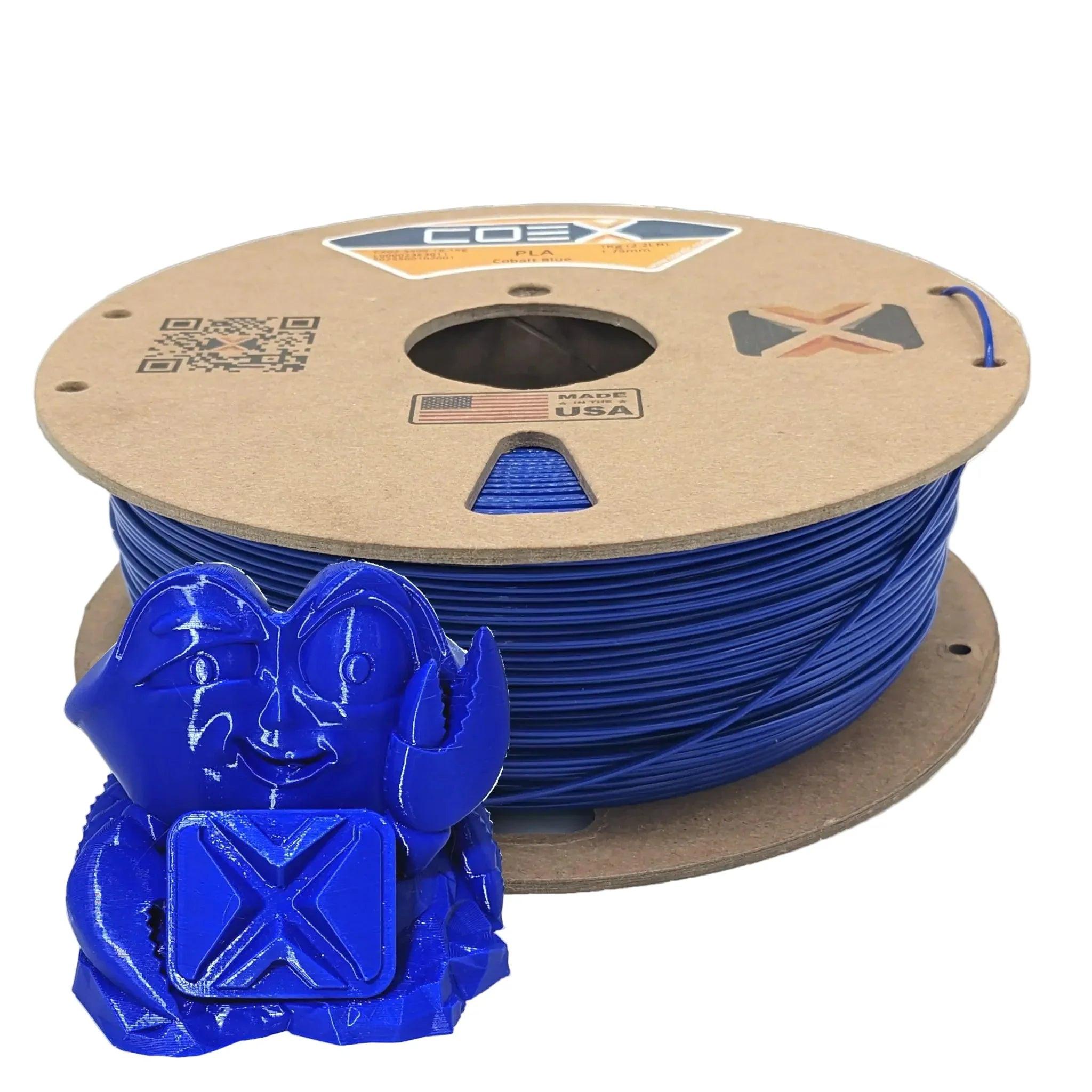 COEX 3D PLA Prime Filament – Cobalt Blue – Smooth Finish, Easy Print PLA