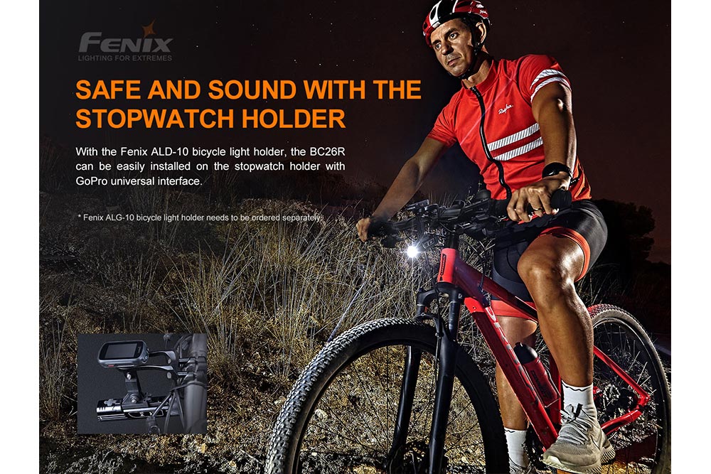 Fenix BC26R LED Bike Light | 1600 Lumens | 100° Beam | 65-Hour Runtime | IP68