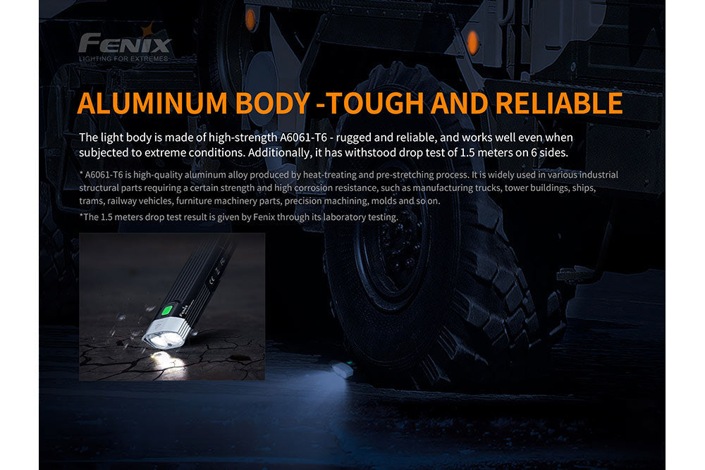 Fenix BC30 V2 LED Bike Light | 2200 Lumens | 610 ft | Dual Beam | Bluetooth