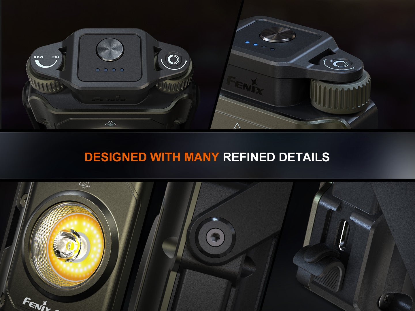 Fenix CL27R Multifunctional Outdoor Lantern | 1600 Lumens | Dual Beam | 2700K-6500K | IP66