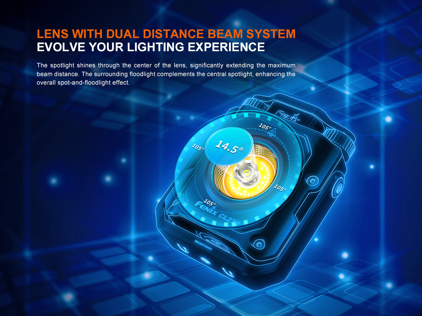 Fenix CL27R Multifunctional Outdoor Lantern | 1600 Lumens | Dual Beam | 2700K-6500K | IP66