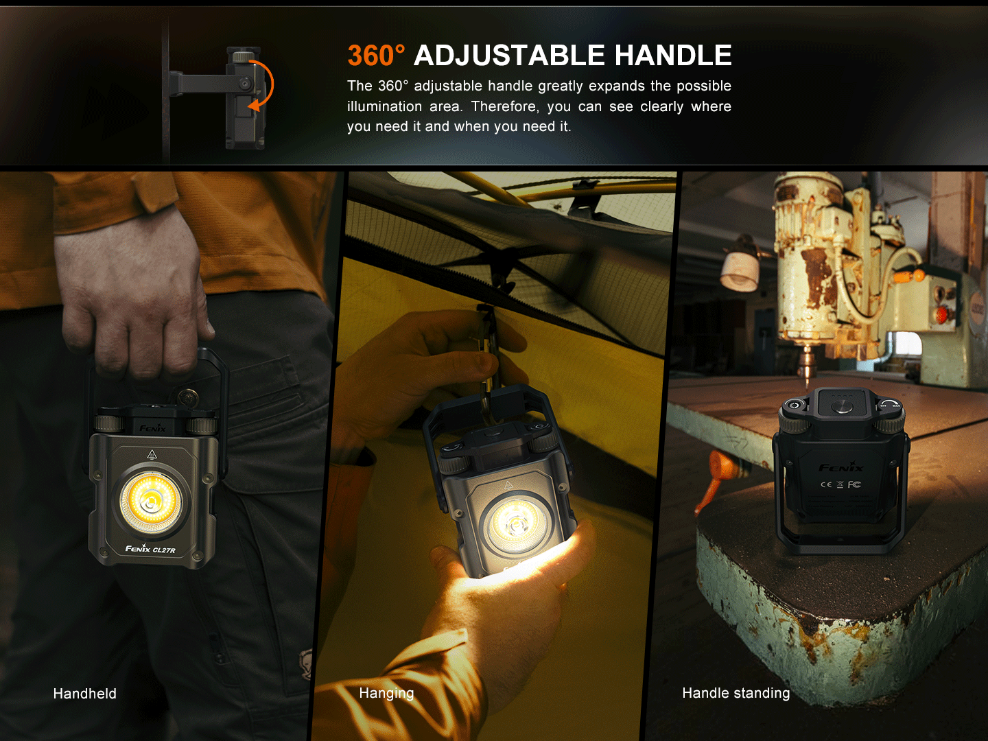 Fenix CL27R Multifunctional Outdoor Lantern | 1600 Lumens | Dual Beam | 2700K-6500K | IP66
