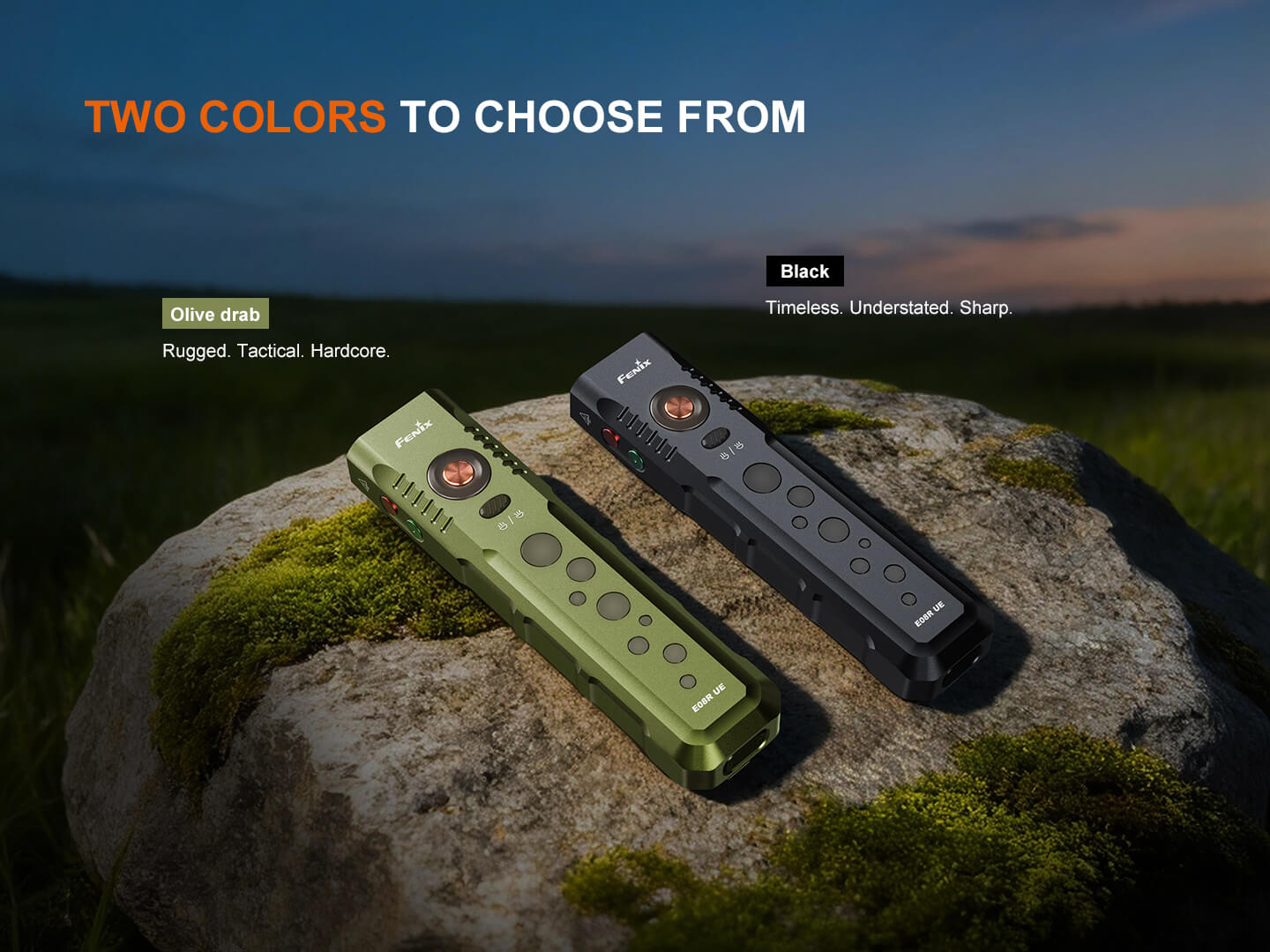 Fenix E08R UE Multi-Light EDC Flashlight | 1600 Lumens | Green Laser | Red Light | IP66