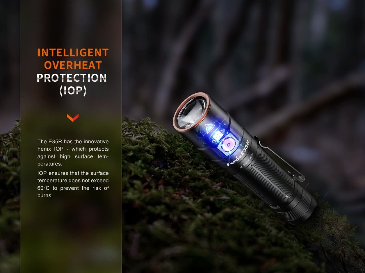 Fenix E35R Rechargeable EDC Flashlight | 3100 Lumens | IOP | 6 Modes | USB-C