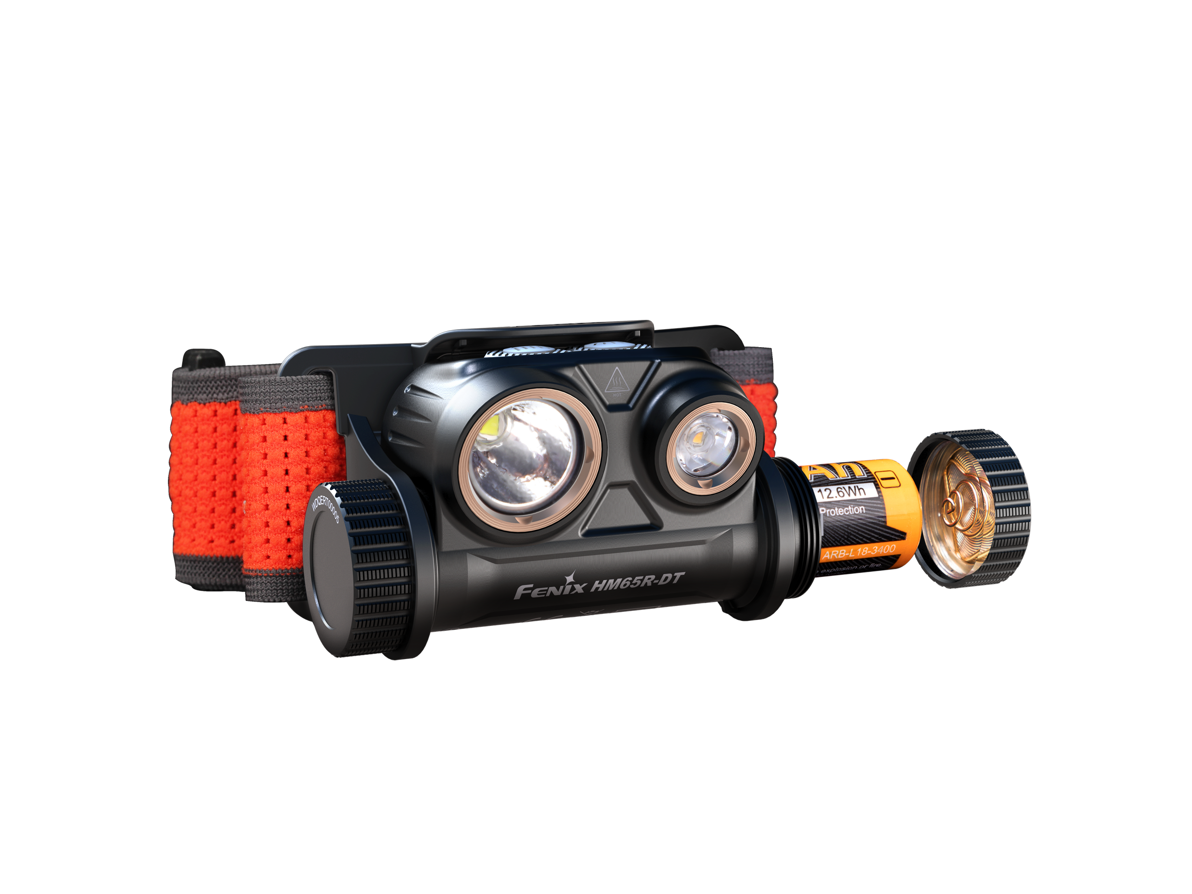 Fenix HM65R-DT Trail Running Headlamp | 1500 Lumens | Warm White 3000K | Magnesium