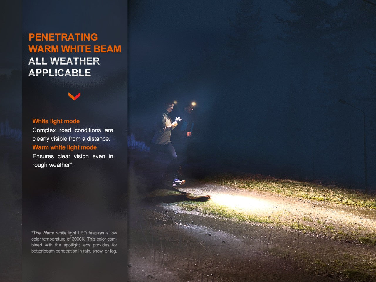 Fenix HM65R-DT Trail Running Headlamp | 1500 Lumens | Warm White 3000K | Magnesium