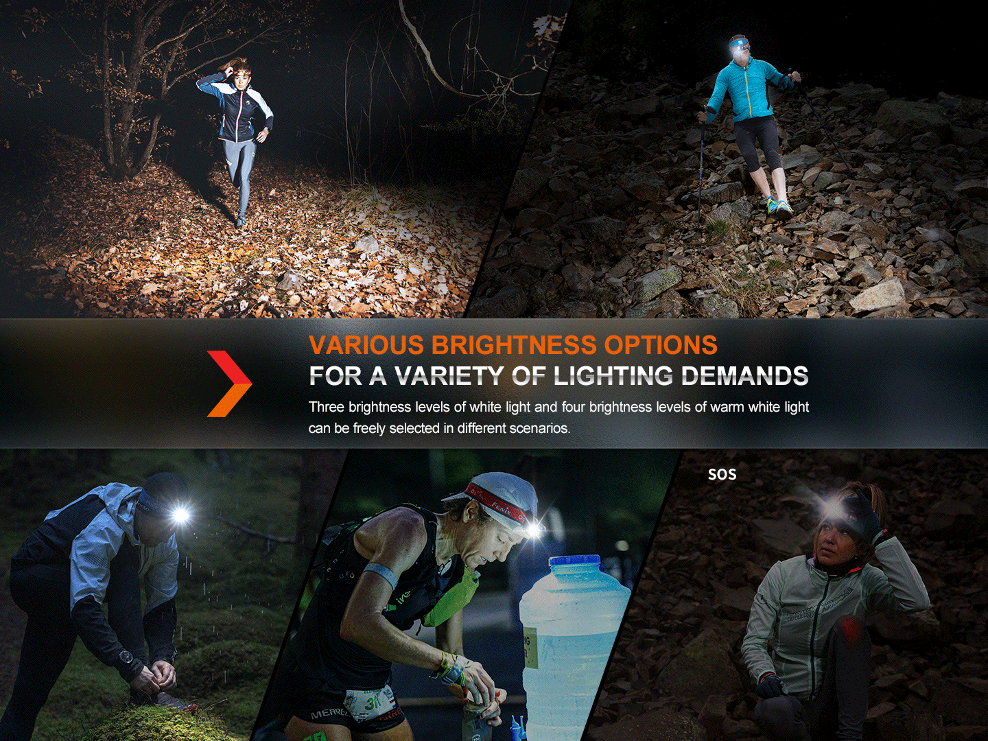 Fenix HM65R-T V2 Trail Running Headlamp | Magnesium | 170m | White & Warm White | IP68