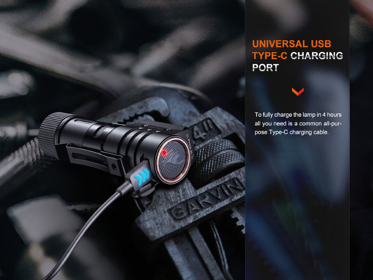 Fenix HM71R Rechargeable Industrial LED Headlamp | Dual LED | 755 ft Spot | IP68