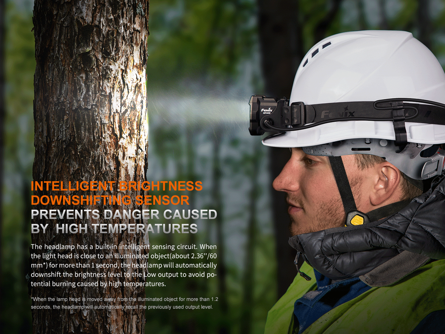 Fenix HP35R Search & Rescue Headlamp | 4000 Lumens | 500-Hour | Power Bank | IP66