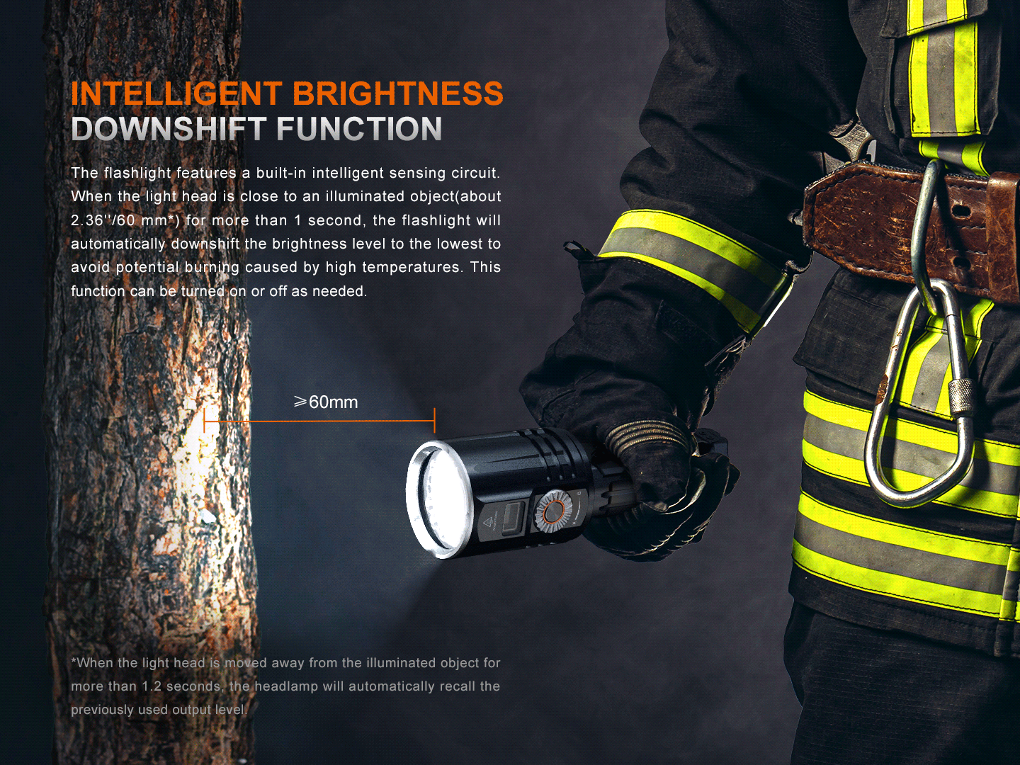 Fenix LR36R White Laser Searching Flashlight | 10,000 Lumens | 4134 ft | OLED | IP68