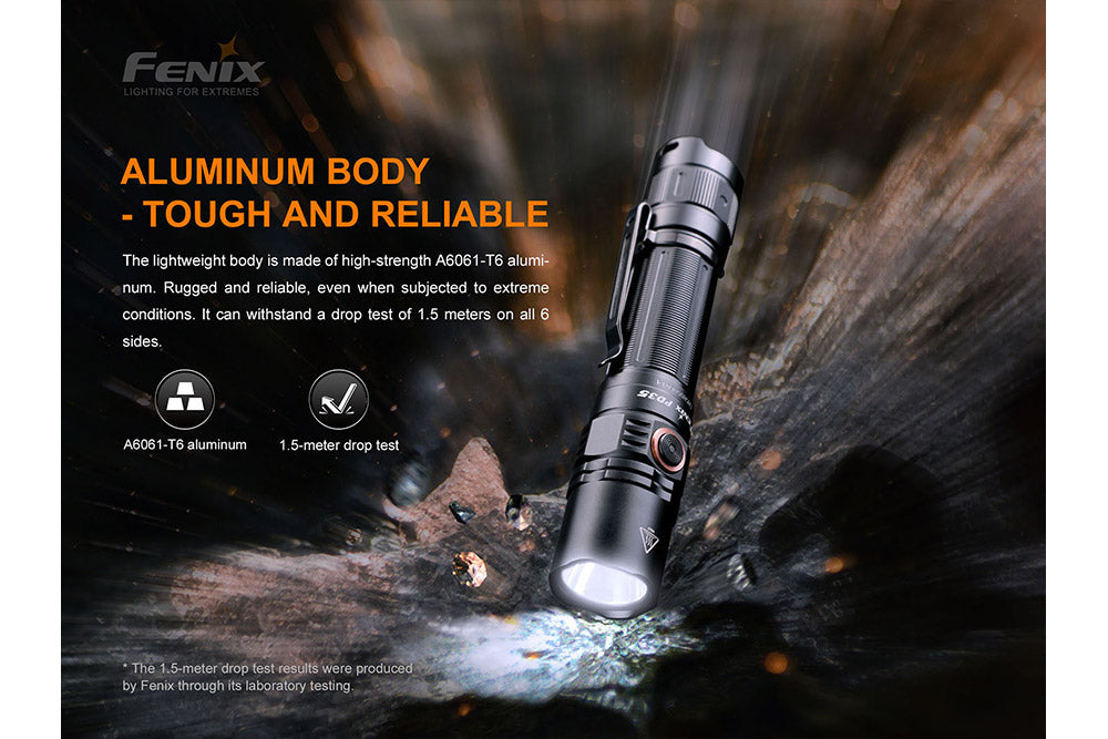 Fenix PD35 V3.0 EDC Flashlight | 1700 Lumens | SFT40 LED | Strike Bezel | USB-C
