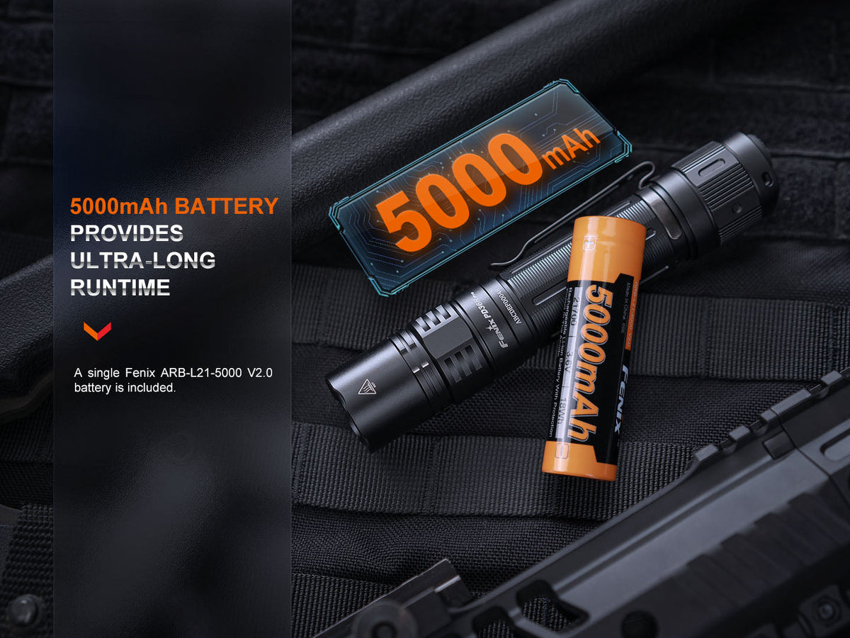 Fenix PD36R Pro Rechargeable Tactical Flashlight | 2800 Lumens | 1247 ft | IP68 | USB-C
