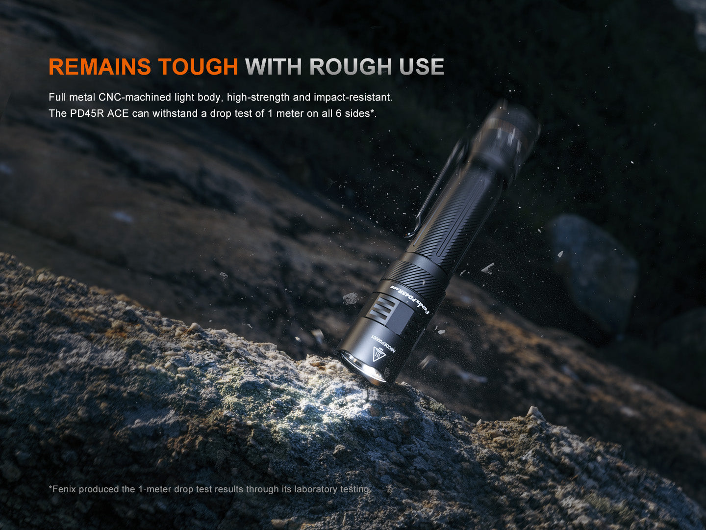 Fenix PD45R ACE Multi-Mode Tactical Flashlight | 3200 Lumens | 410m | SET Tech | IP68