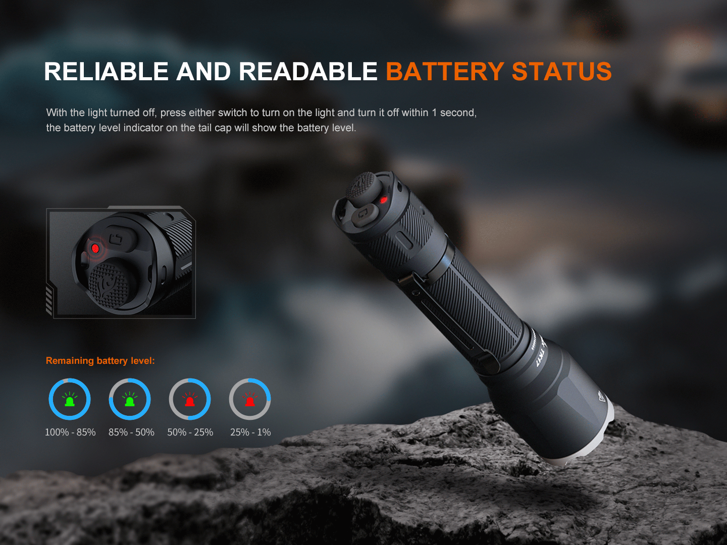 Fenix TK17 Dual Switch Tactical Flashlight | 3600 Lumens | 330m | Power Bank | IP68