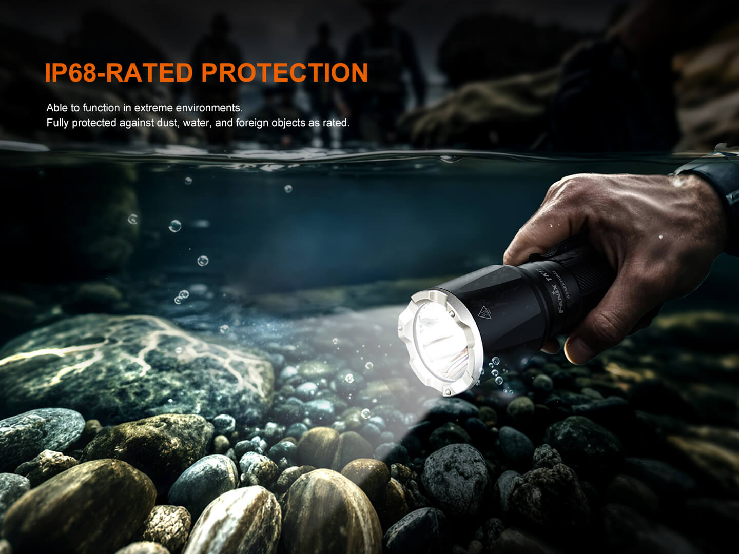 Fenix TK17 Dual Switch Tactical Flashlight | 3600 Lumens | 330m | Power Bank | IP68