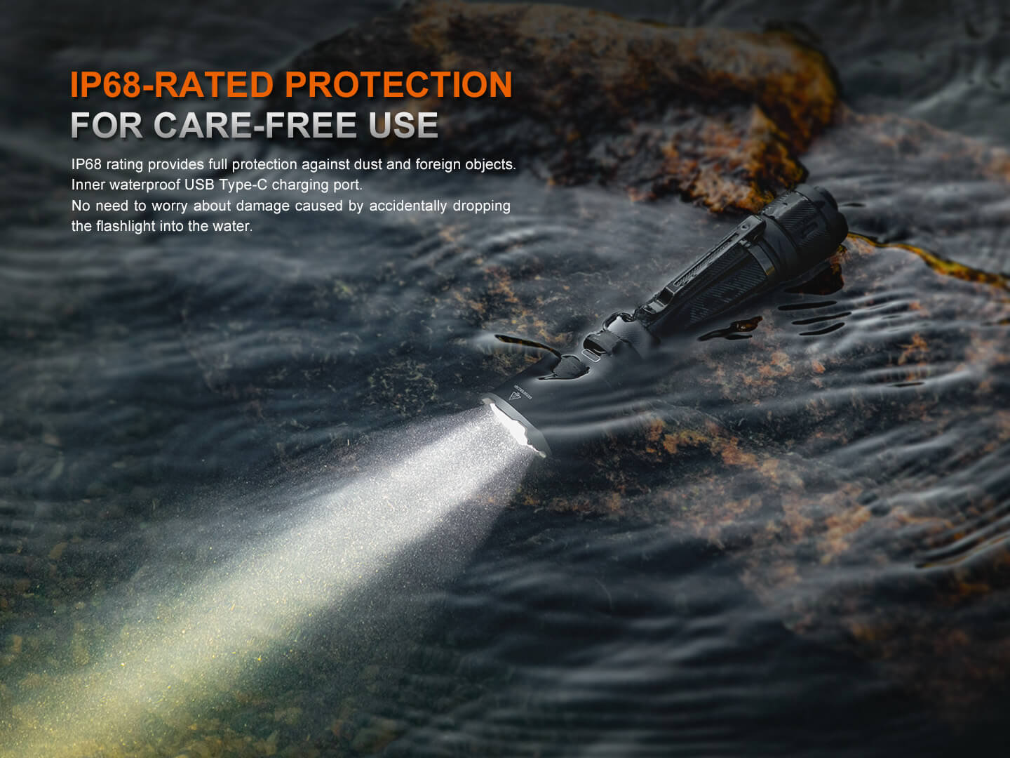 Fenix TK21R Duty Flashlight | 3600 Lumens | 480m | SFT90 LED | APF | 1.5-Hr Charge | IP68