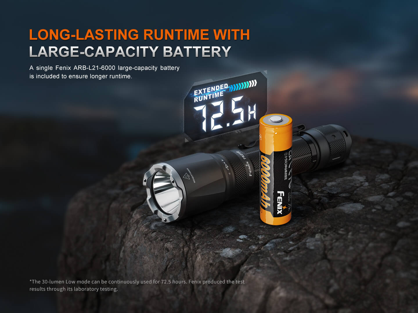 Fenix TK21R Duty Flashlight | 3600 Lumens | 480m | SFT90 LED | APF | 1.5-Hr Charge | IP68