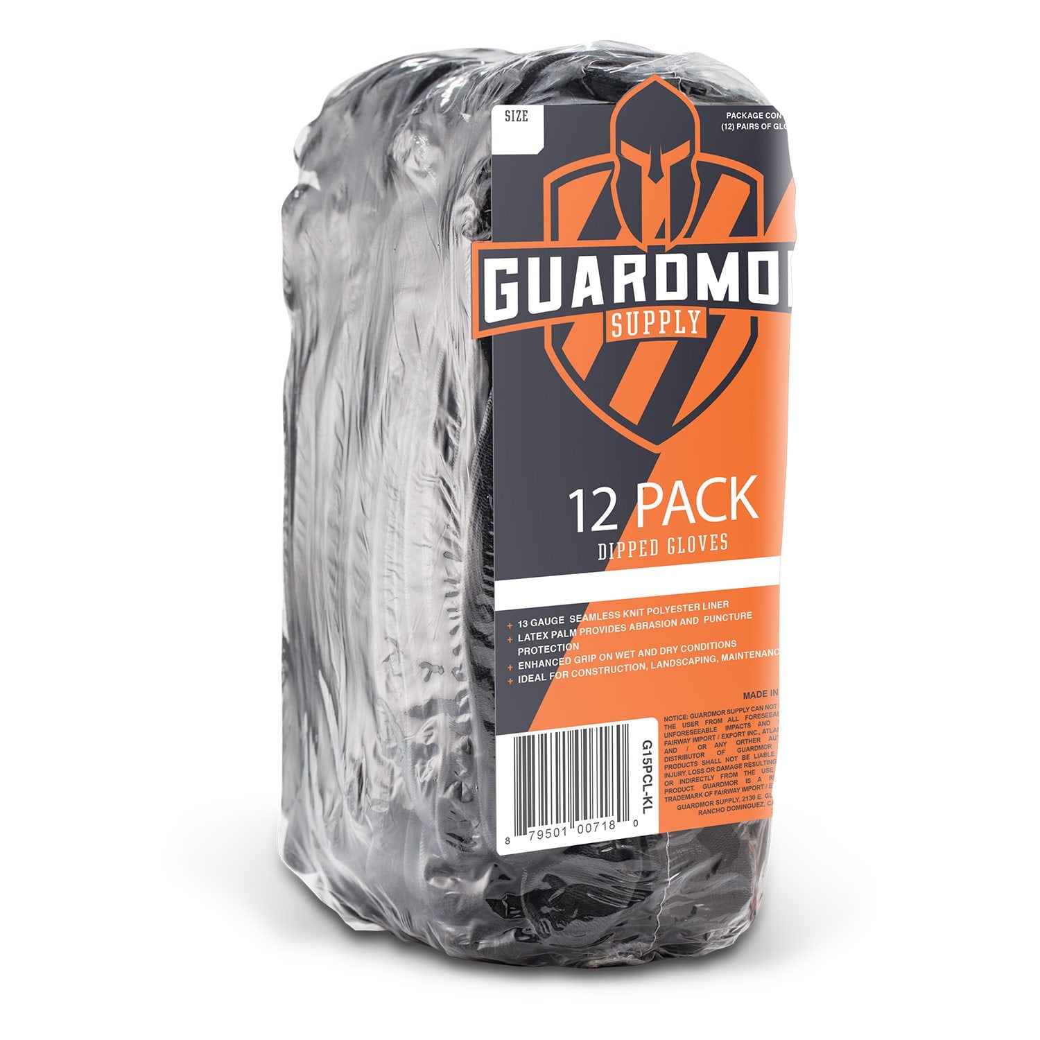 LIFT Safety Foam Nitrile Work Glove | 12-Pack | Black