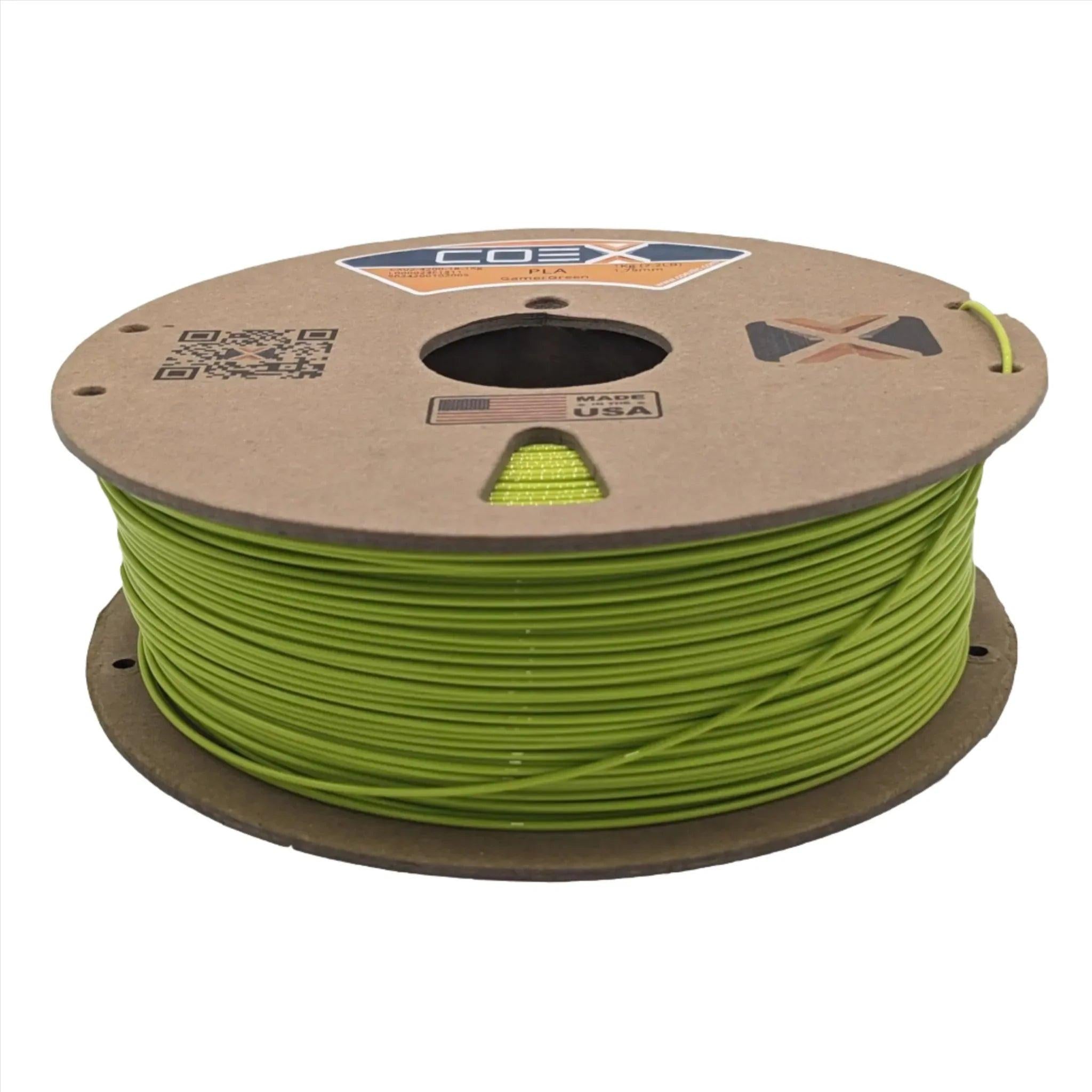 COEX 3D PLA Filament – Gamer Green (Chartreuse) – Easy Print, Smooth Finish 3D Printing Material