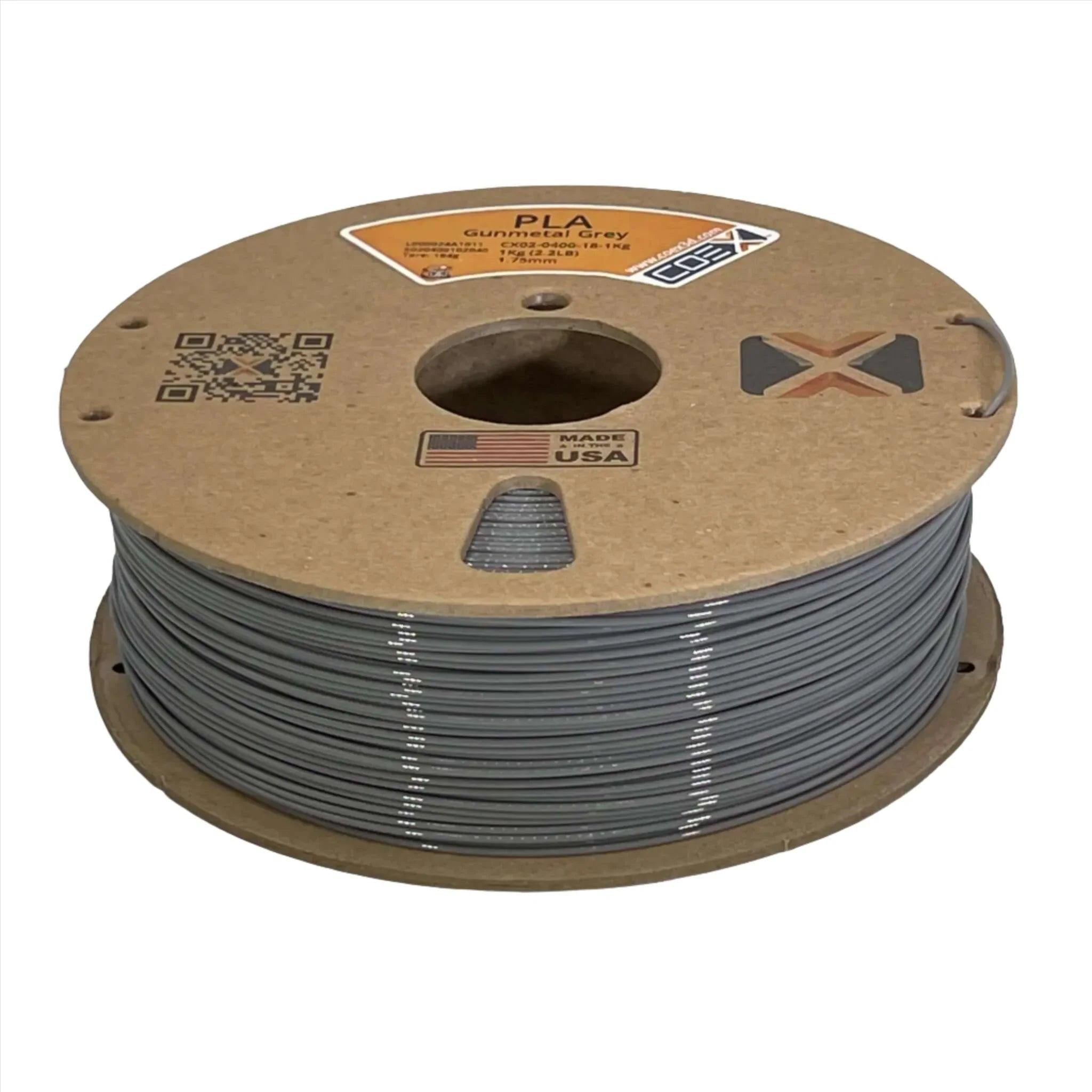 COEX 3D PLA Filament – Gunmetal Gray – Easy Print, Smooth Finish 3D Printing Material